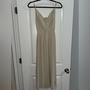 SHEIN Beige Maxi Dress